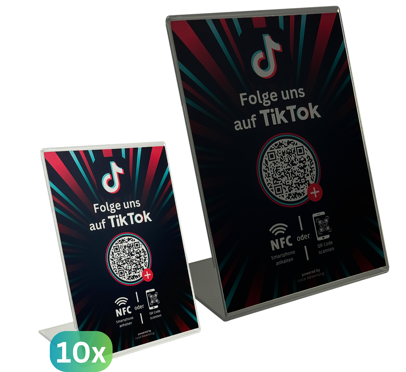 Schwarz - Aufsteller für mehr Follower auf TikTok