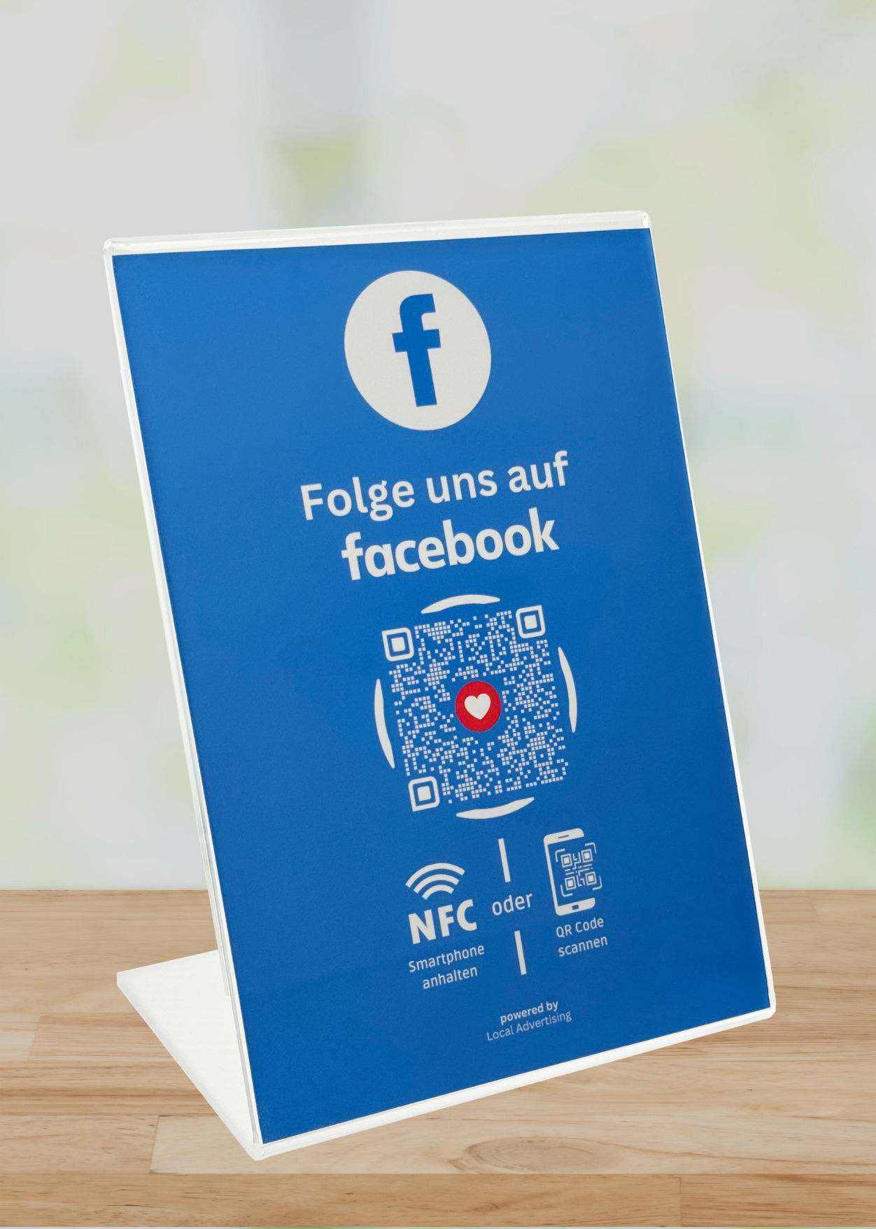 Facebook - Aufsteller für Follower