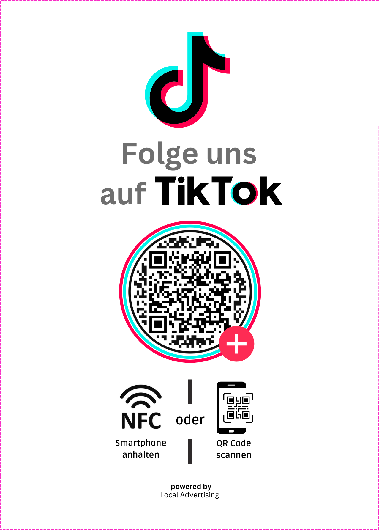 Weiß - Aufsteller für mehr Follower auf TikTok